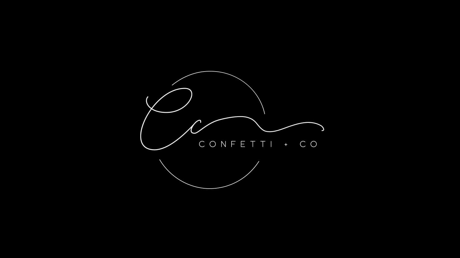 Business branding portfolio for Confetti & Co, Perth WA