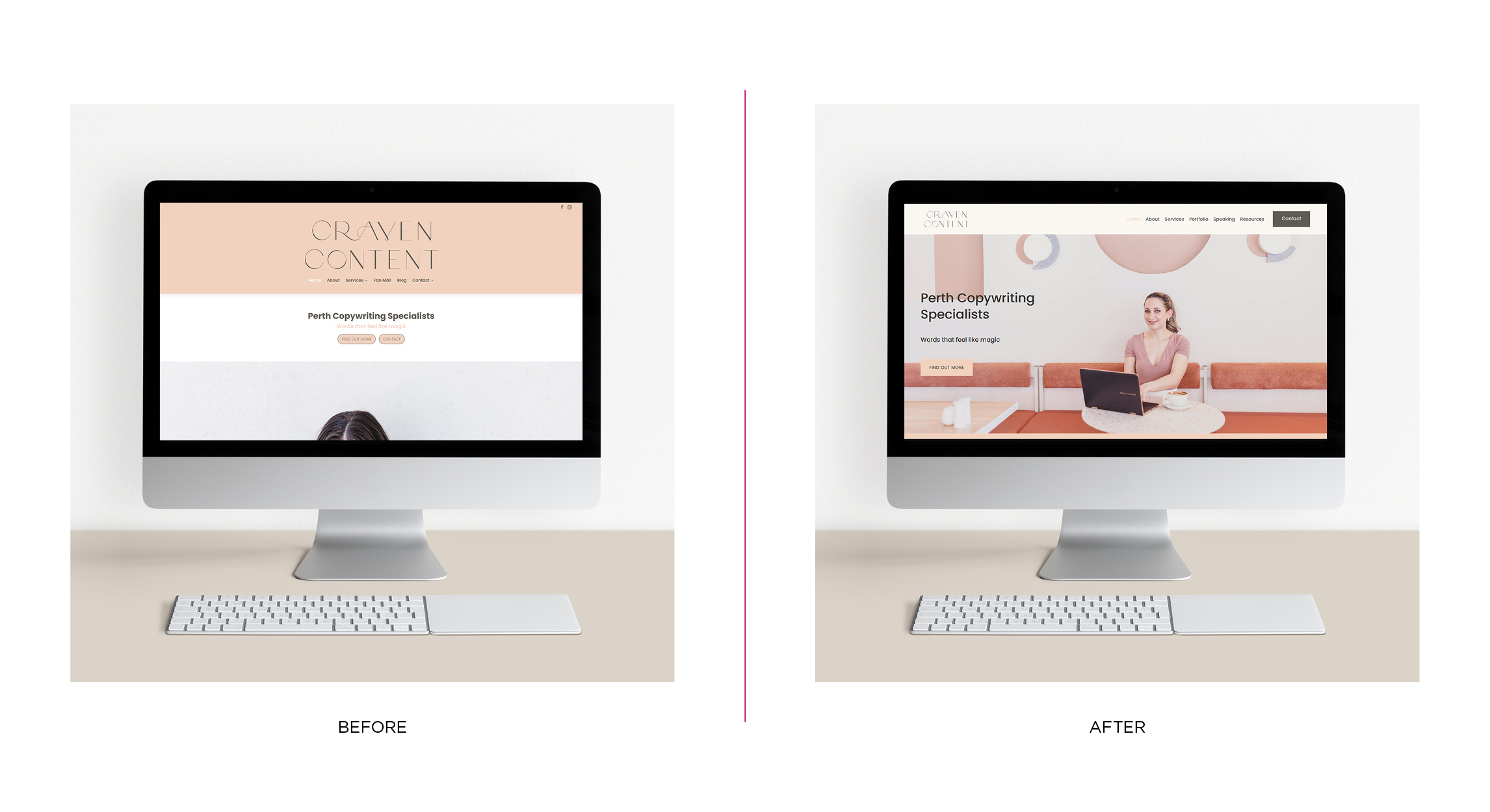 Before & After Website Craven Content