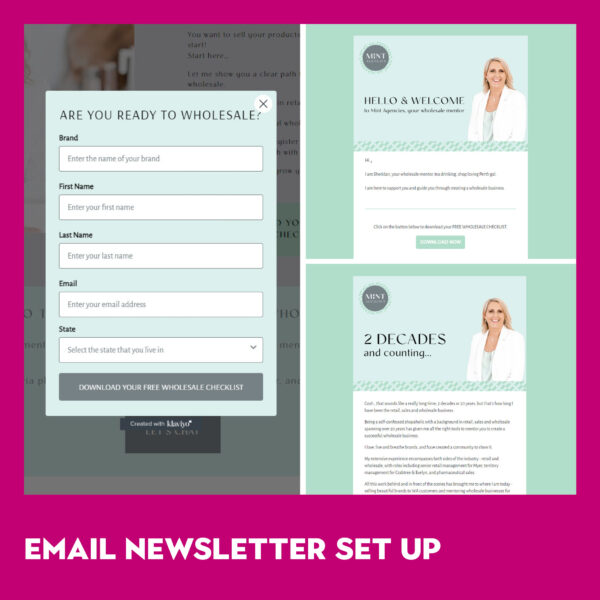 Email Newsletter Set Up Package