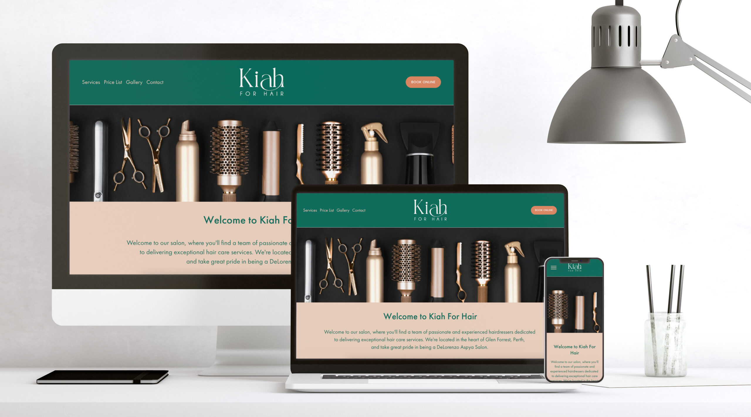 Kiah for Hair Website